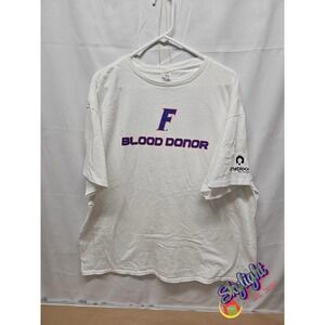 Delta‎ Men's White Florida Gators Blood Donor Crew Neck T-Shirt Size 3XL